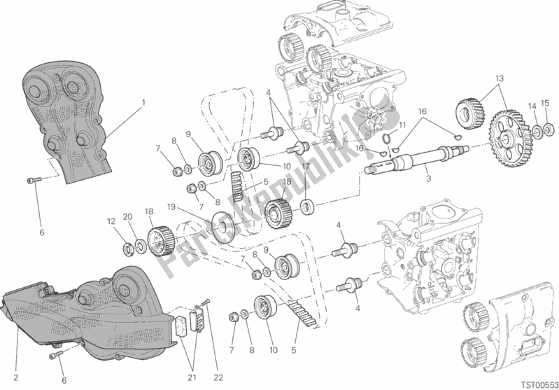 Wszystkie części do Distribuzione Ducati Monster 1200 S Stripes 2015